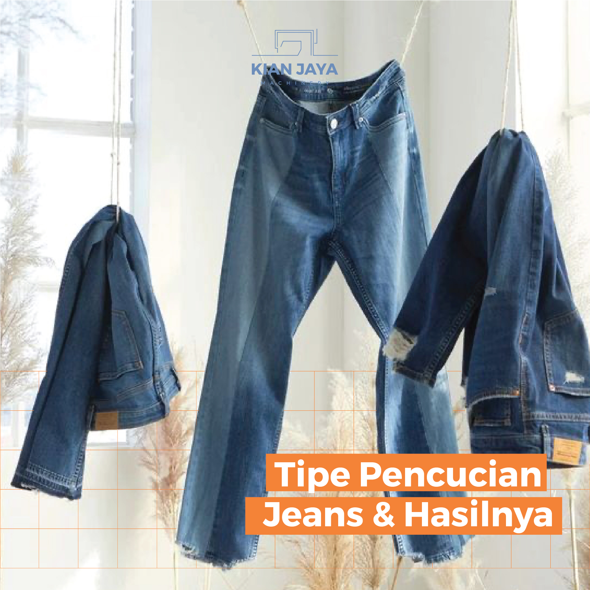TIPE PENCUCIAN JEANS & HASILNYA.